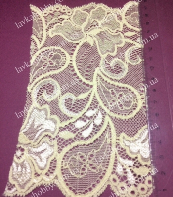 Мереживо гіпюр 1164/170 жовтий